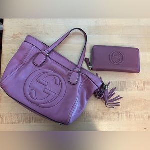 Gucci soho leather bag and wallet